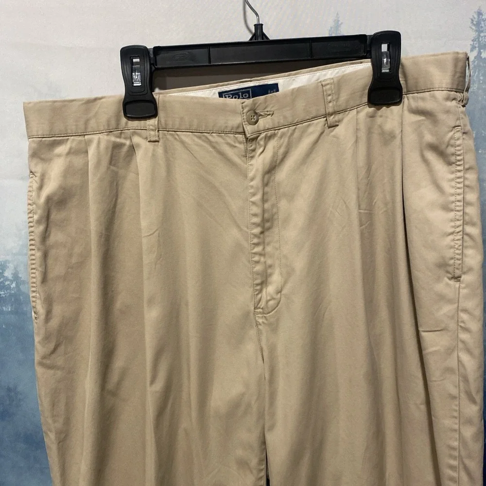 Vintage Polo Ralph Lauren Pants Men's 38x32 Beige Khaki Chino Hammond Pant